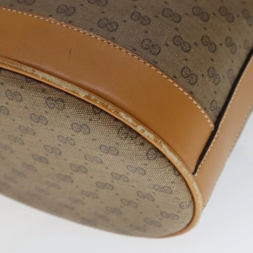 GUCCI Micro GG Supreme Shoulder Bag PVC Brown - Picture 5 of 16